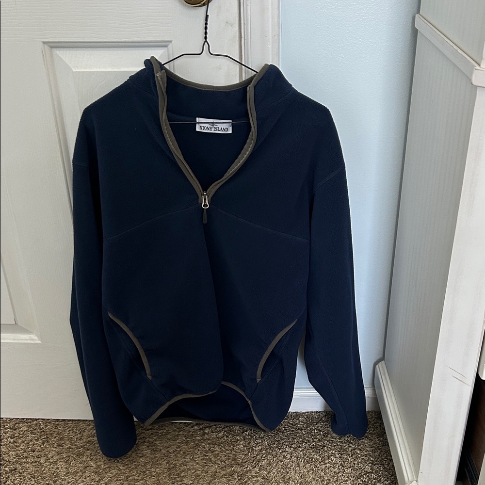 Stone Island Dark Blue Fleece Jacket